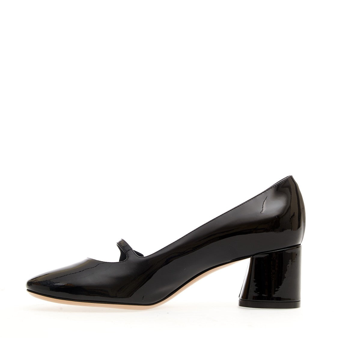 Casadei Mary Jane Black Patent Heel 50mm