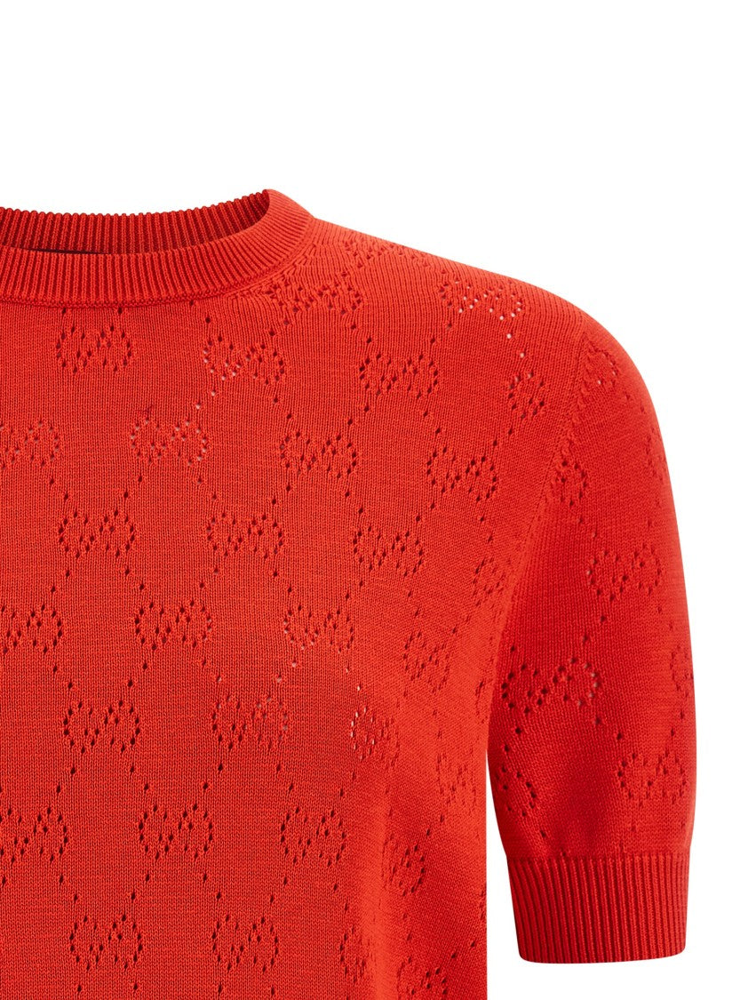 Gucci Openwork Gg Sweater