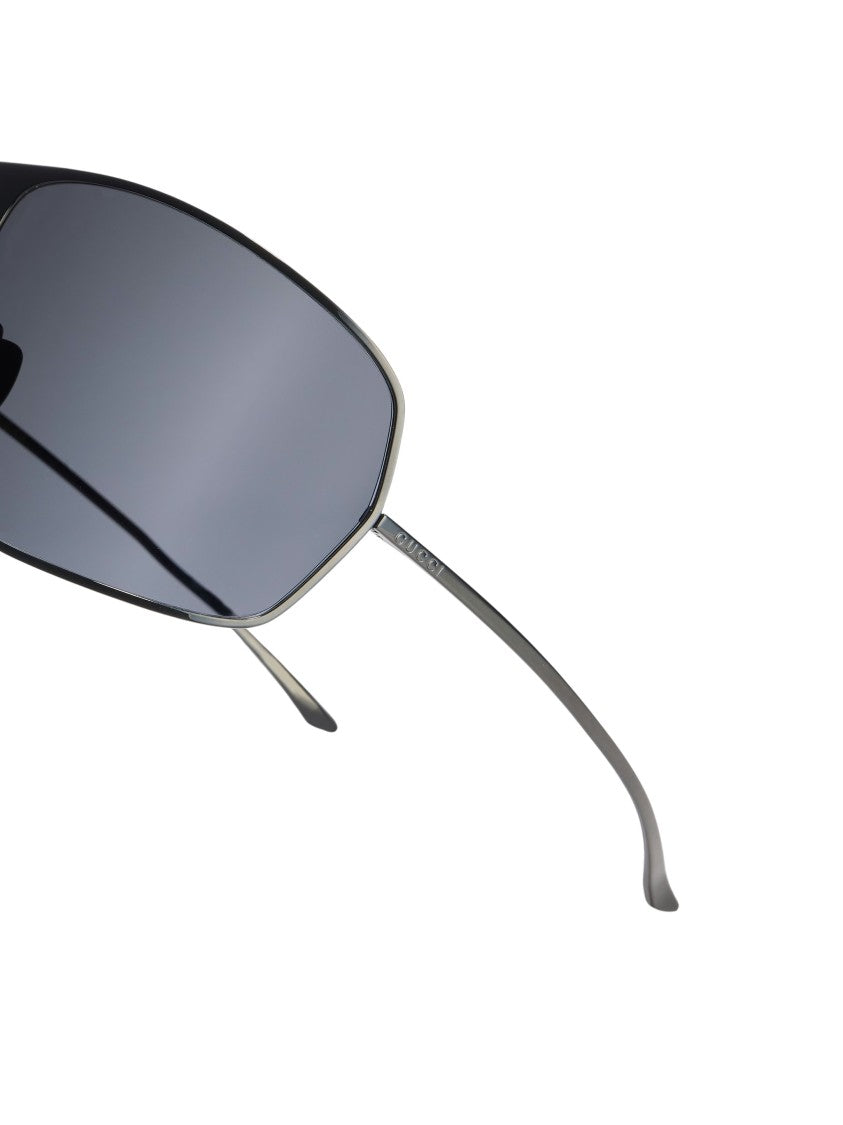 Gucci Gg2276s Black Metallic Curved Sunglasses