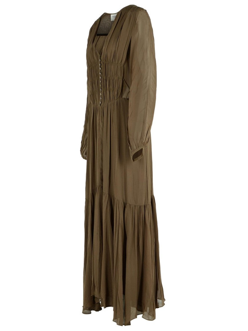 Isabel Marant Étoile Briane' Khaki Viscose Dress
