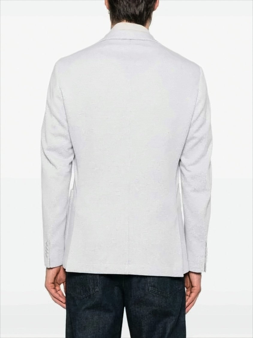 Hugo Boss Tailored Textured Jacket With Classic Notch Lapel