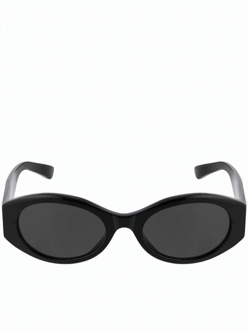 Balenciaga Rectangular Black Acetate Sunglasses With Bold Branding