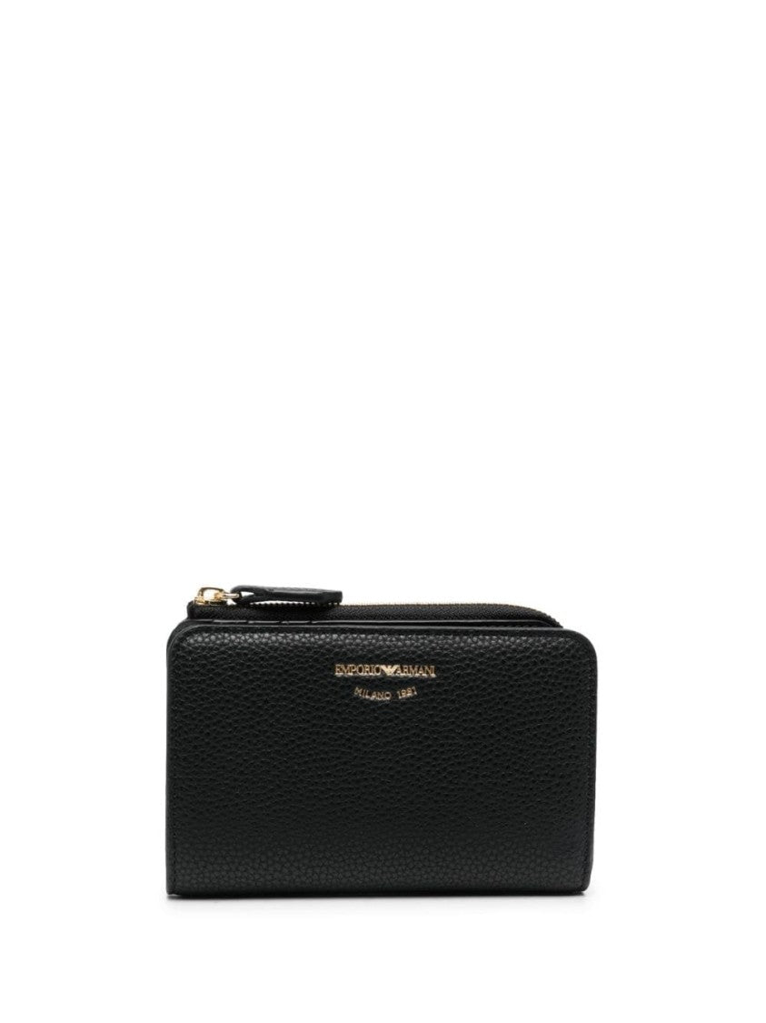 Emporio Armani Textured Black Card Holder
