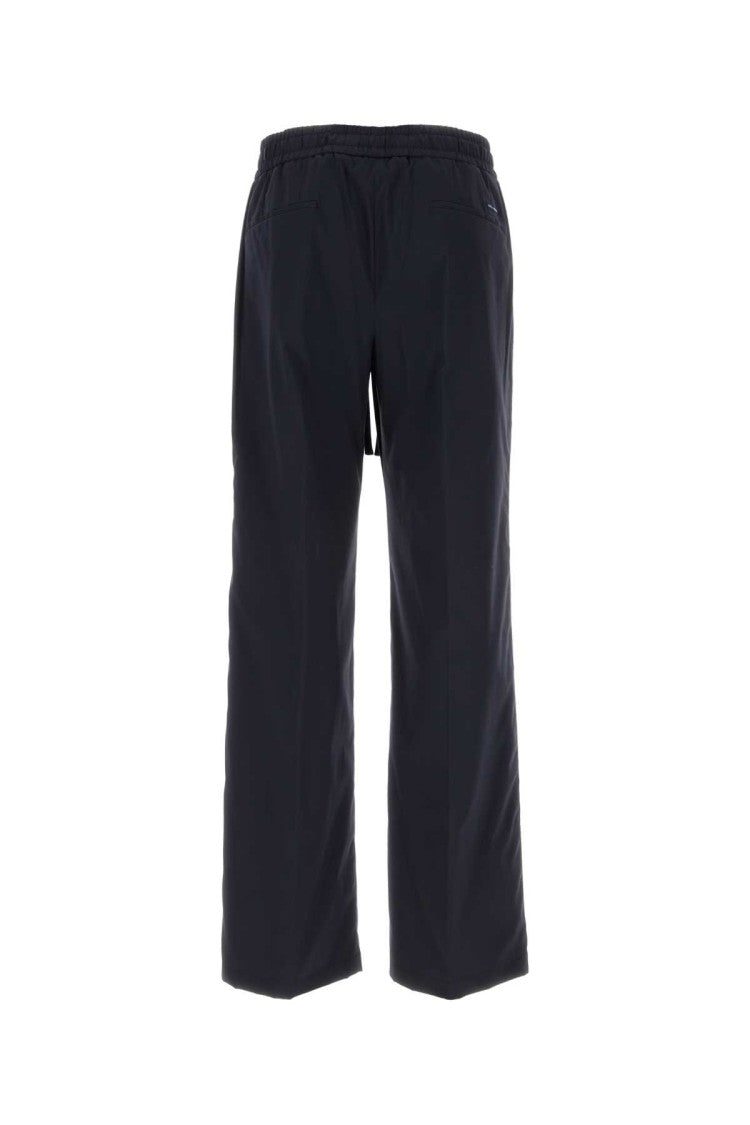 Dolce & Gabbana Navy Blue Stretch Nylon Pant