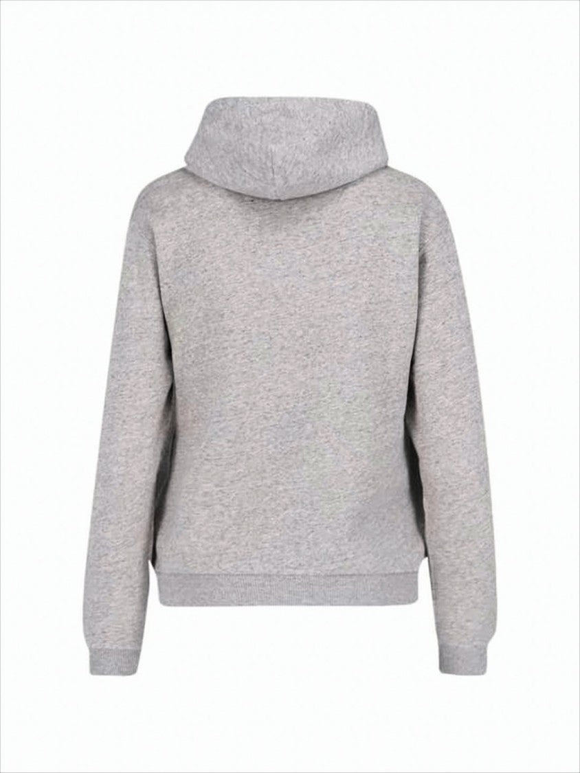 Polo Ralph Lauren Soft Heather Grey Zip-Up Hoodie With Embroidered Logo