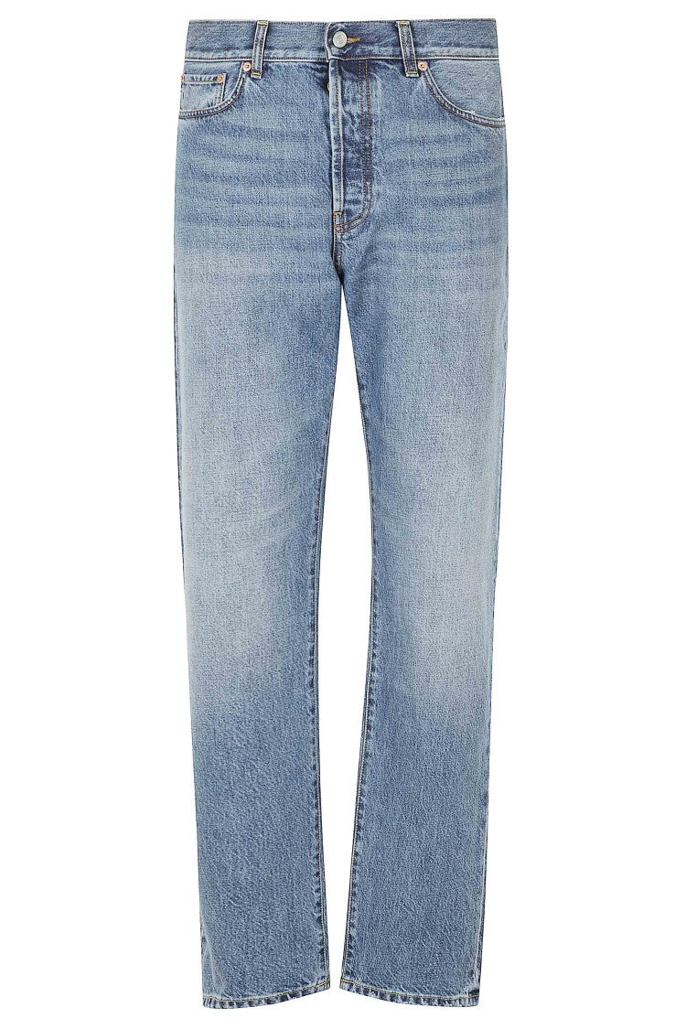 Department 5 Bowl Denim Jeans With Distressed Hem And Classic Five-Pocket Design