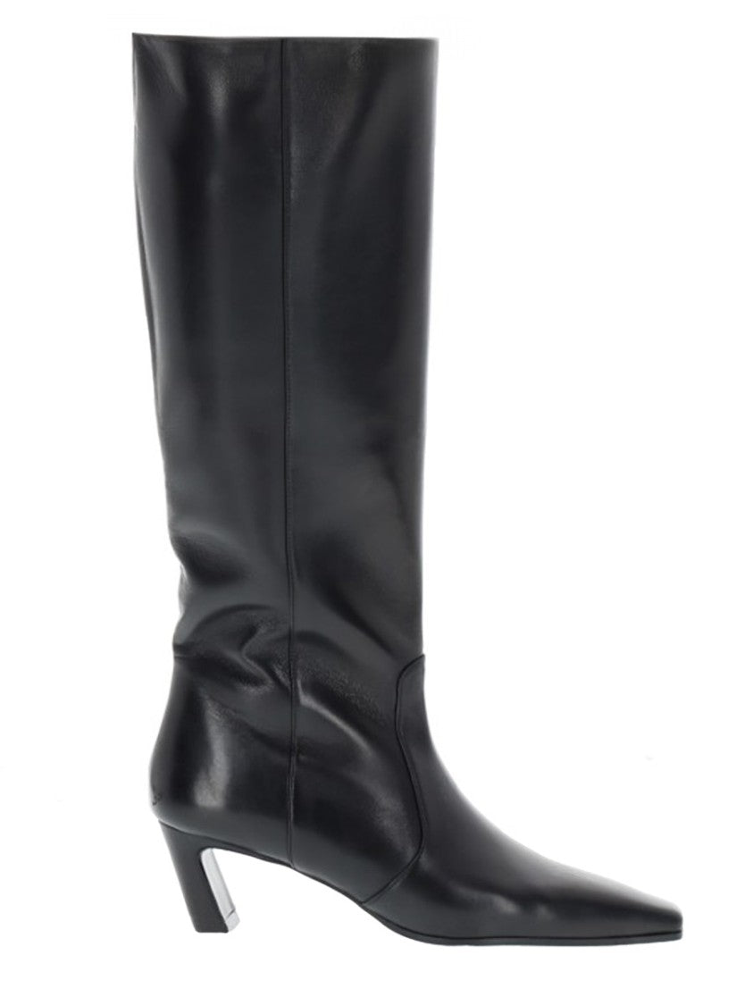 Stuart Weitzman Stassi Pointed Toe Leather Boots