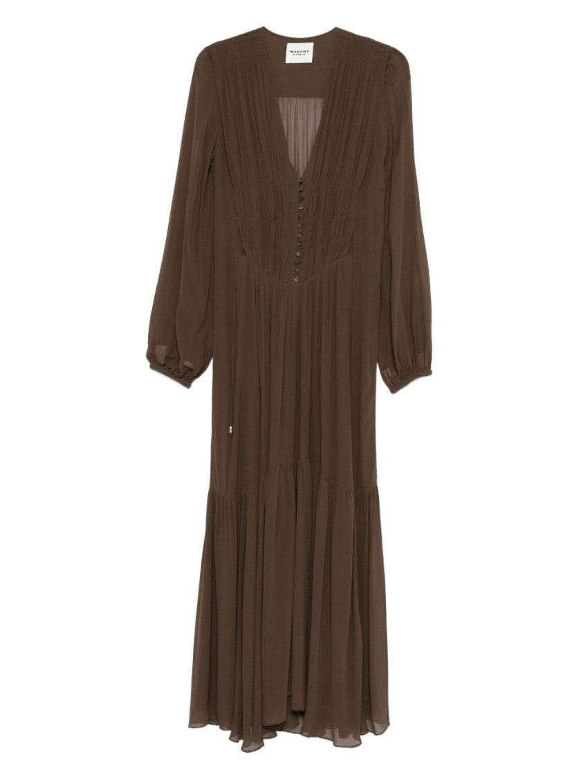 Isabel Marant Étoile Flowing Maxi Dress With Deep V-Neckline