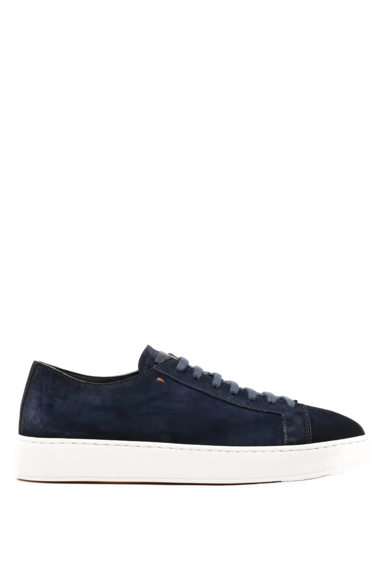 Santoni Velatura Hand-Painted Suede Moccasins