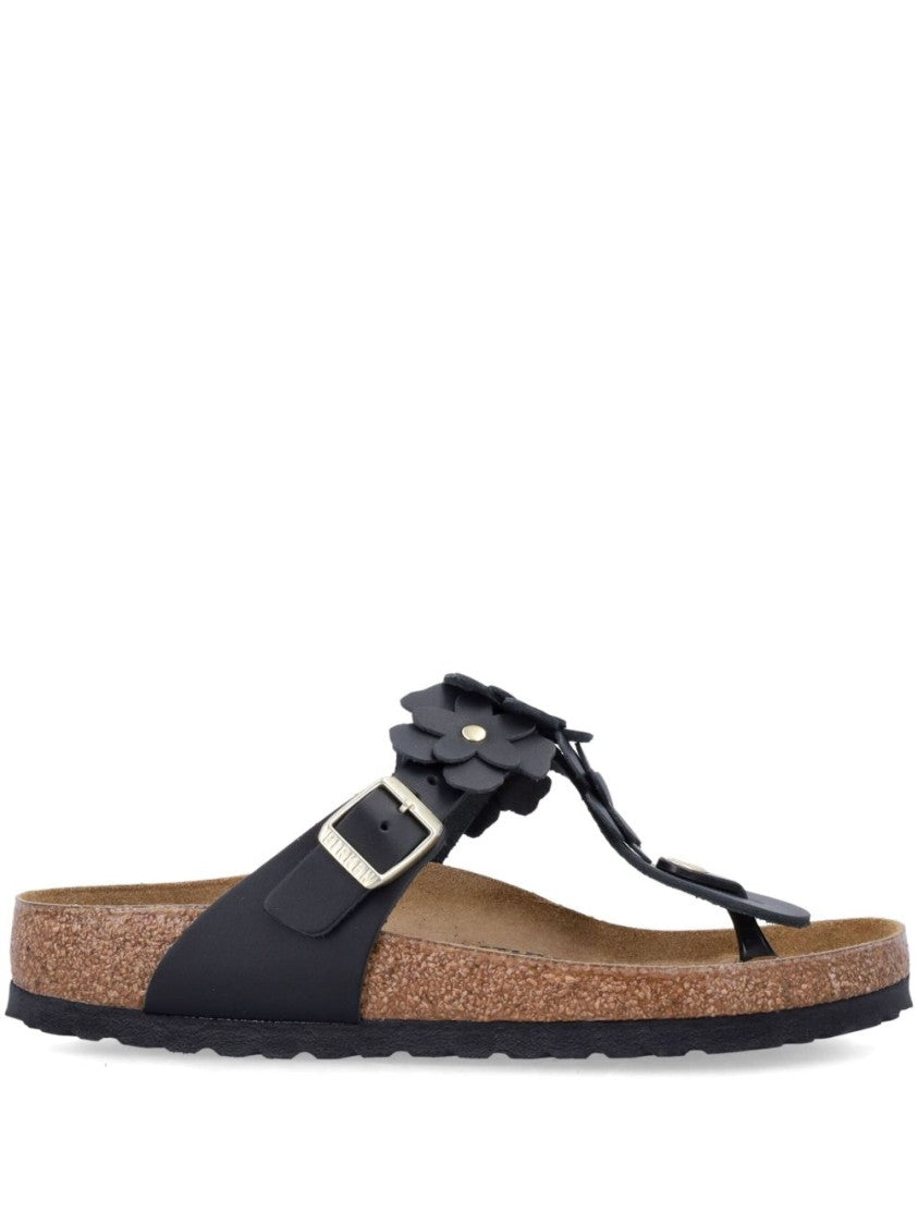 Birkenstock Classic Thong Sandals With Floral Embellishments