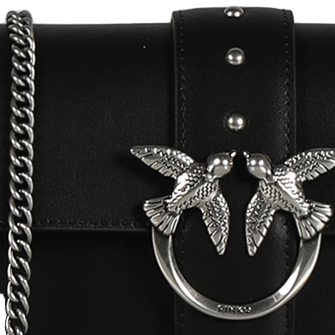 Pinko Flap Closure Leather Bag