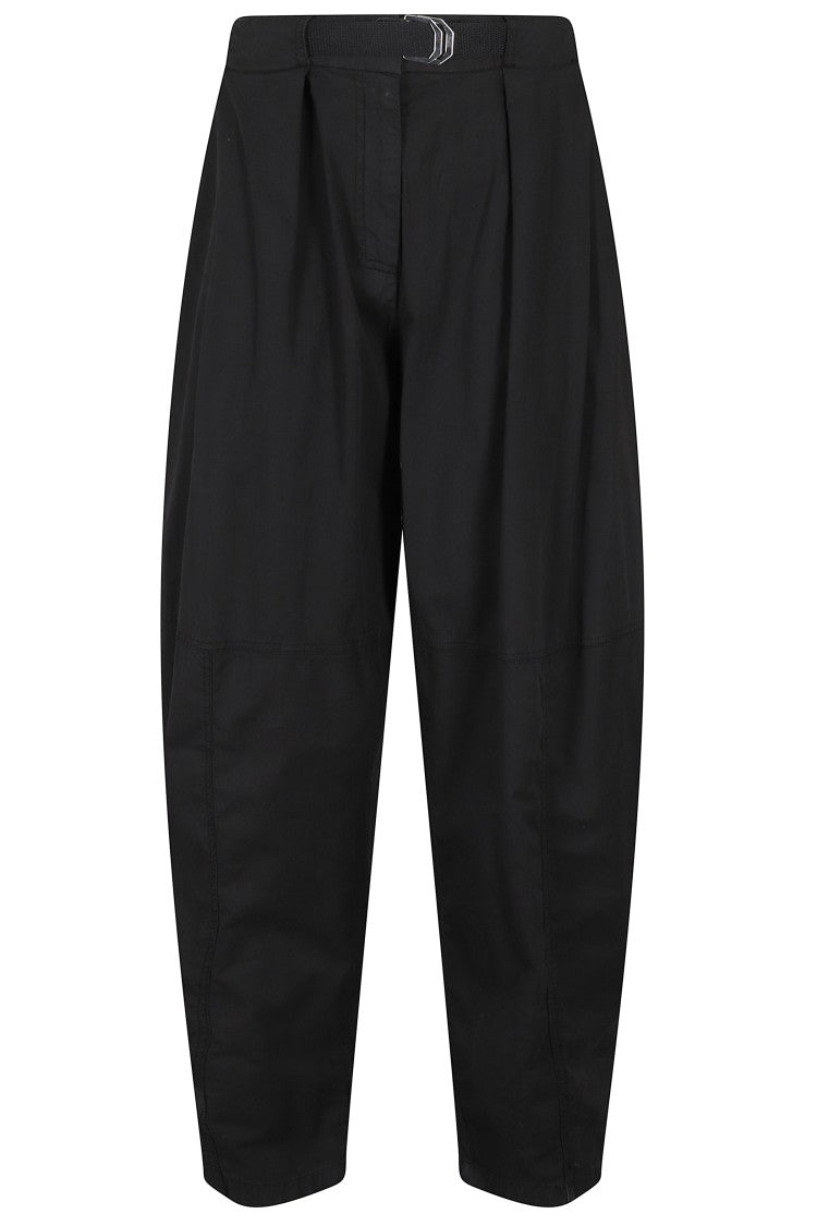 Pinko Relaxed Black Pants With High Waistband