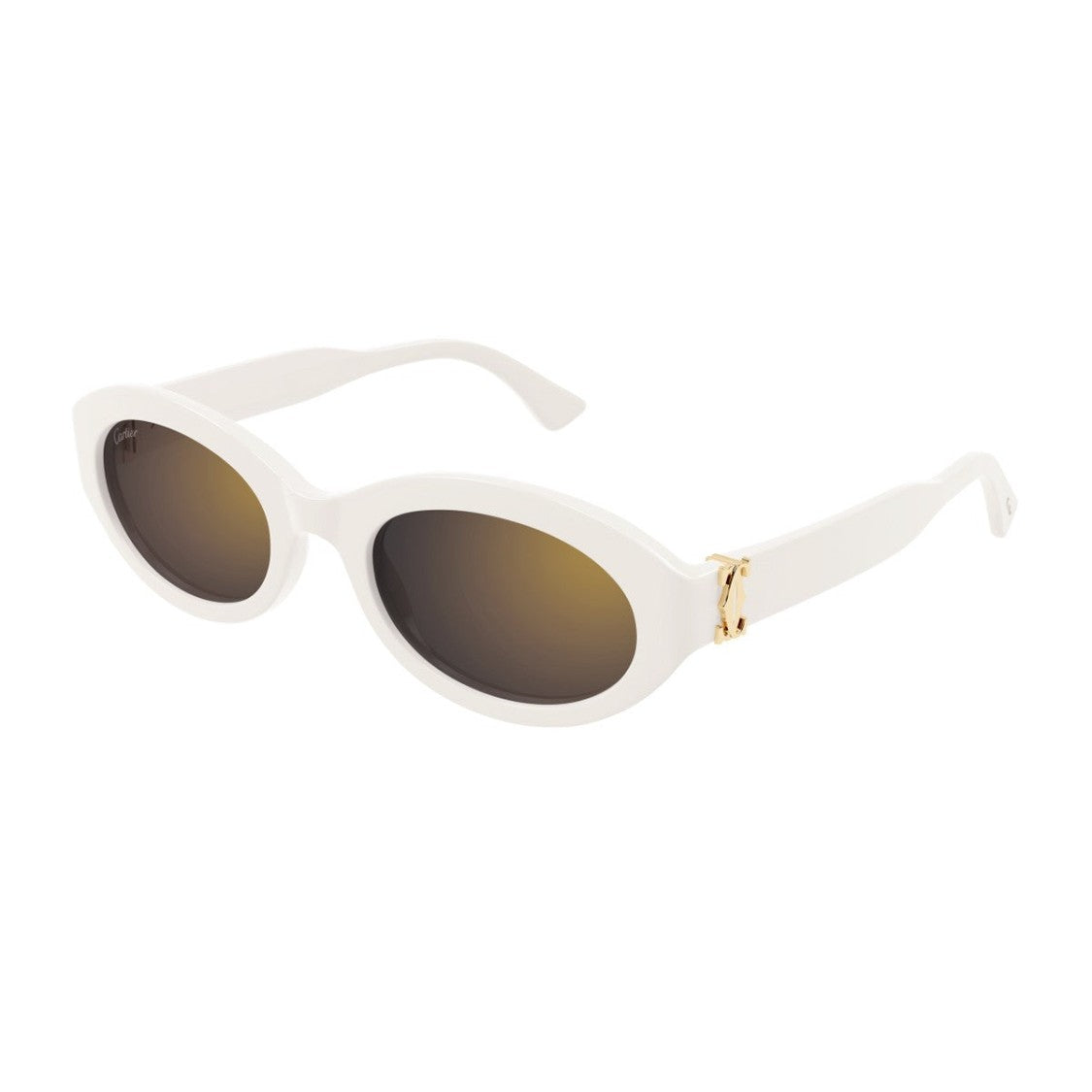 Cartier Ivory C De Cartier Ct0588s Recycled Acetate Almond Sunglasses
