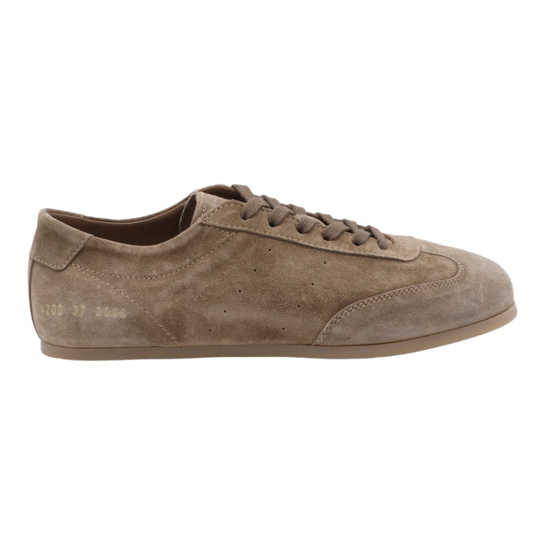 Common Projects Low-Profile Taupe Sneakers In Soft Suede