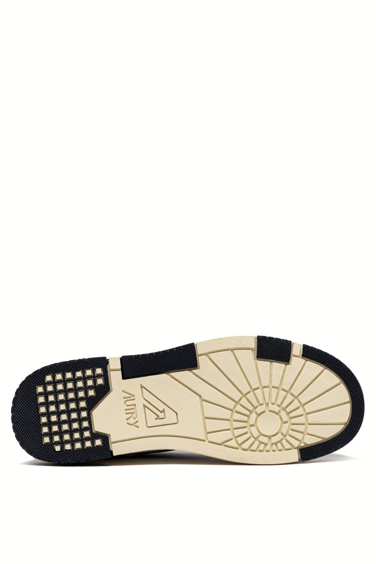 Autry Low-Top Sneakers With Textured Panels And Blue Accents