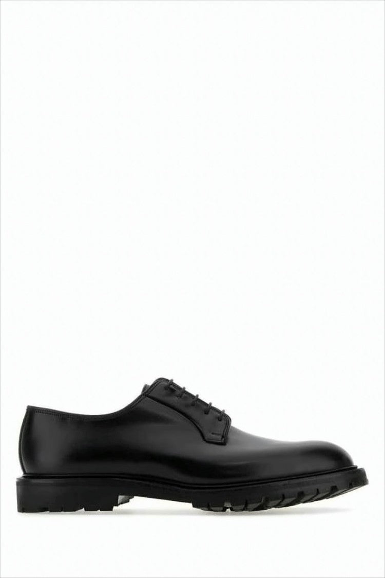 Crockett & Jones Polished Black Leather Loafer With Timeless Silhouette