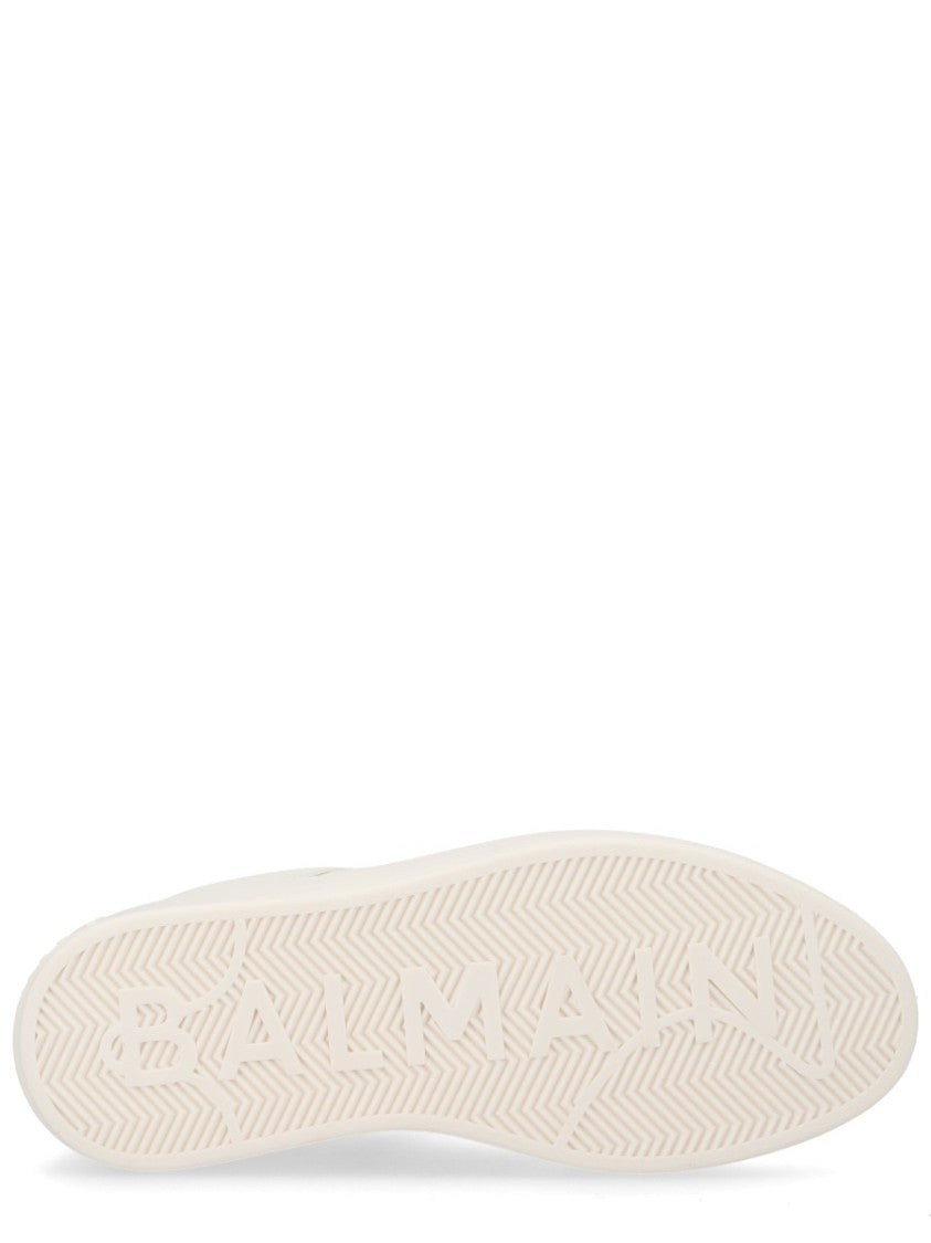 Balmain B-Court Calfskin Minimalist Low Sneakers