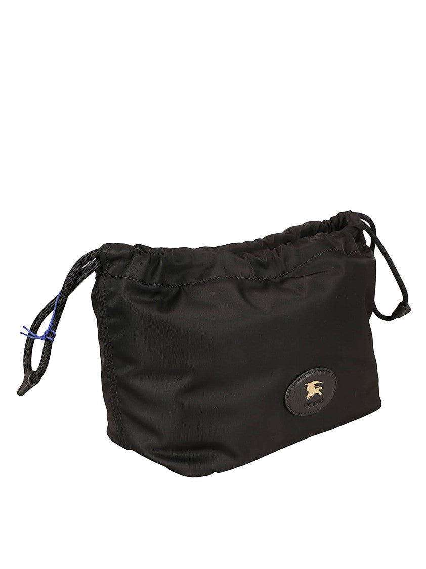 Burberry Equestrian Knight Design Black Polyamide Bag