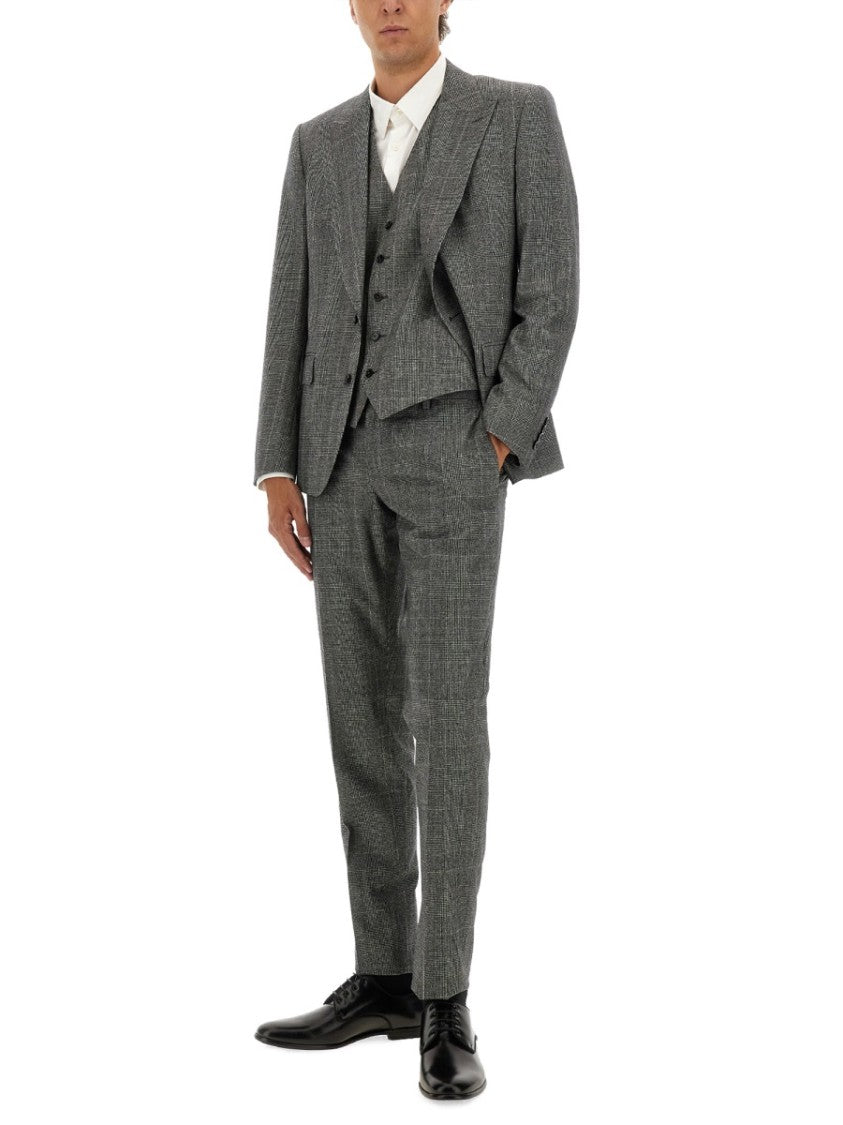 Dolce & Gabbana Tailored Three-Piece Suit With Structured Blazer