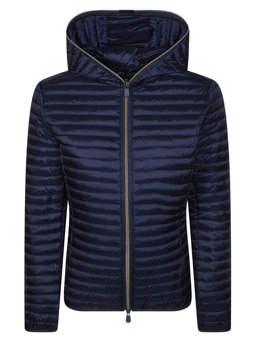 Save The Duck Fitted Horizontal Stitching Recycled Jacket