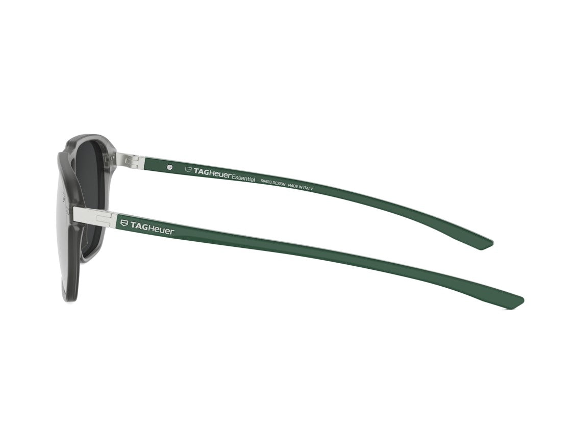 Tag Heuer Translucent Grey Th40064i Acetate Square Sunglasses