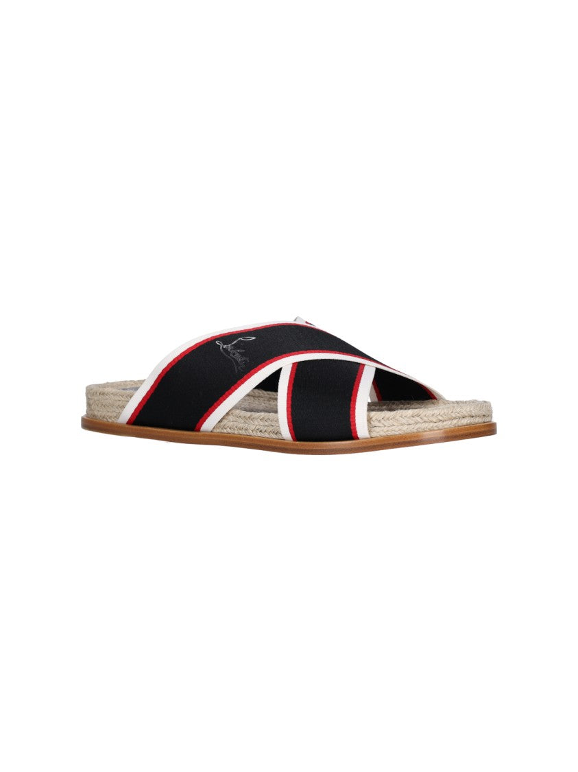 Christian Louboutin "Hot Cross" Slippers