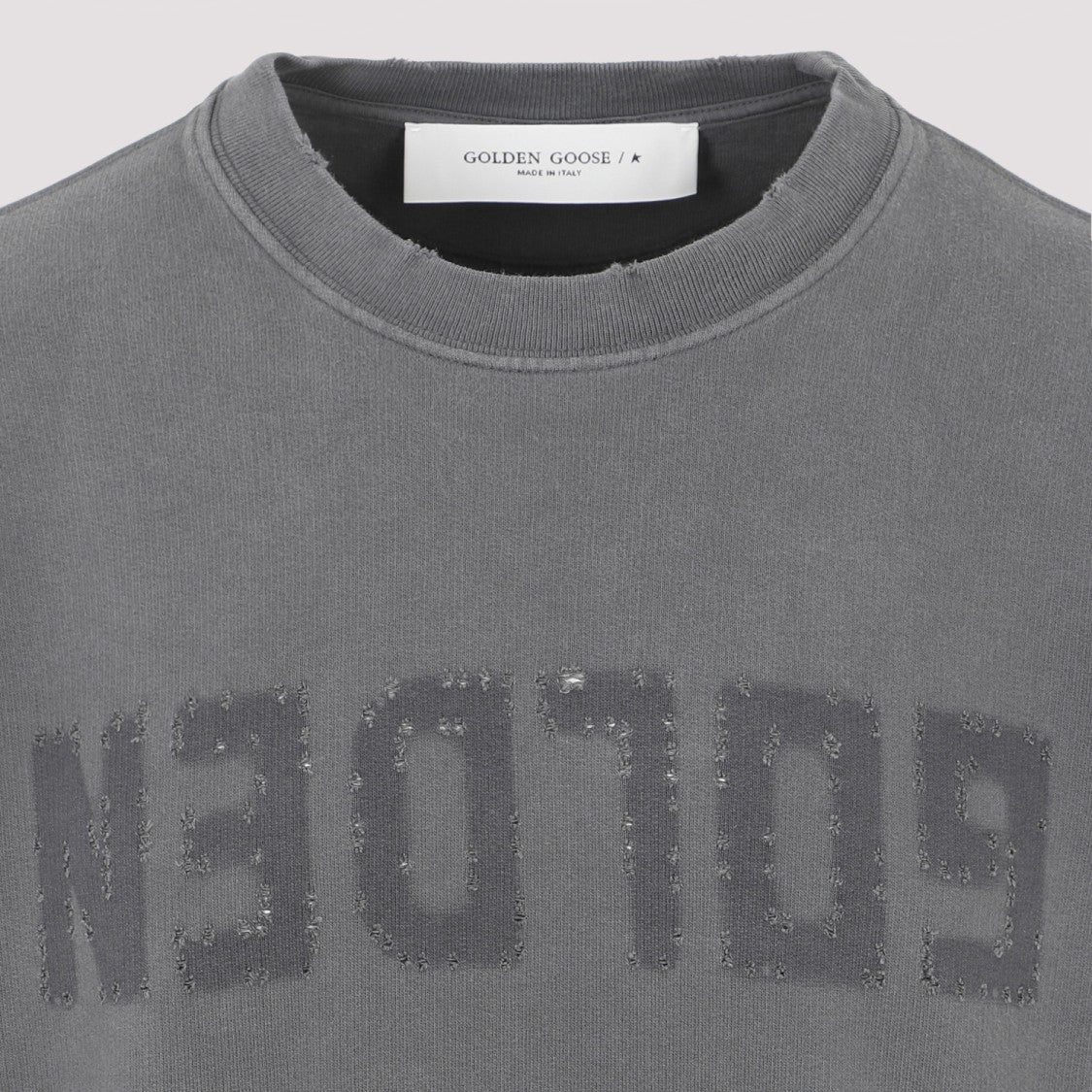 Golden Goose Gray Cotton Golden Sweatshirt