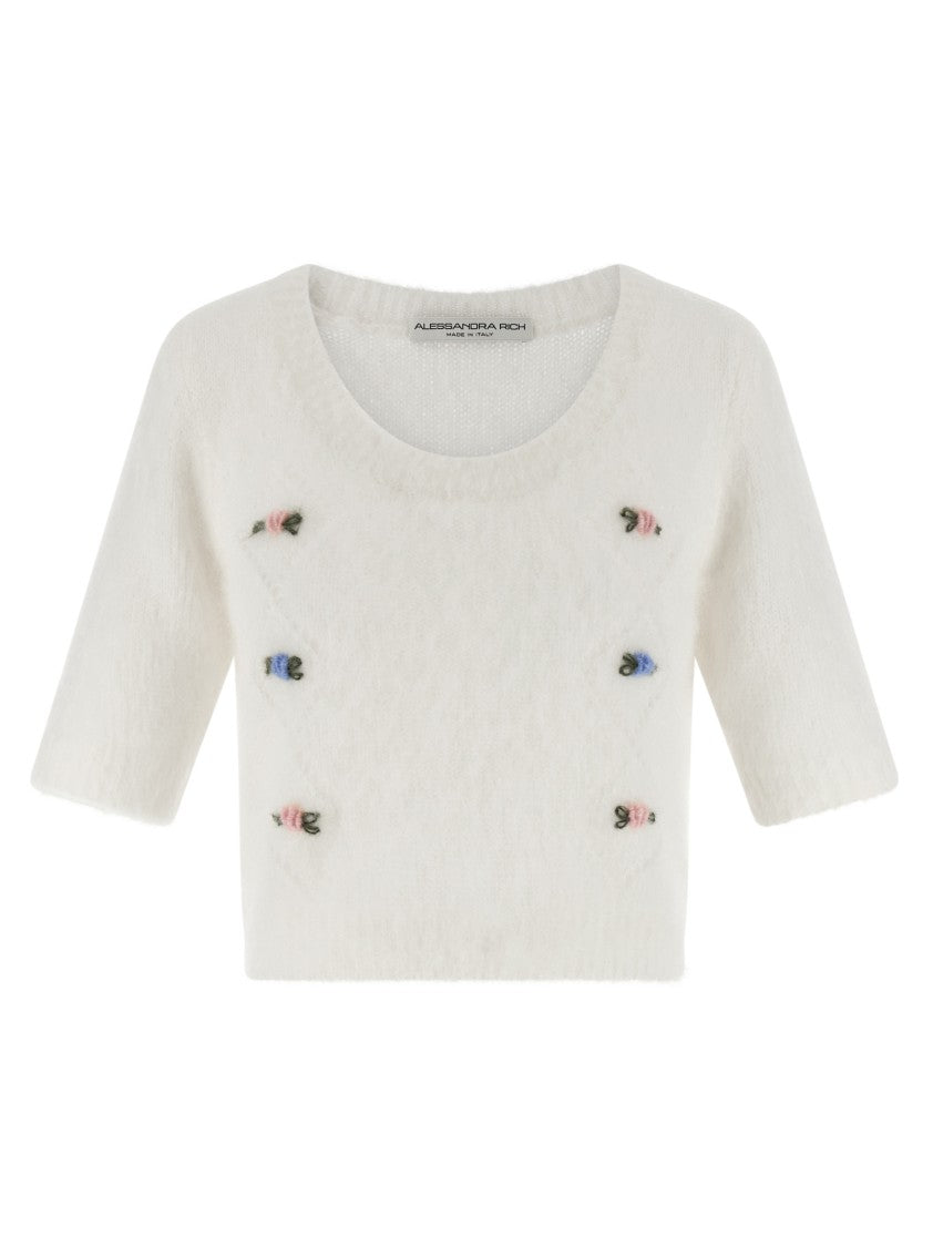 Alessandra Rich 'Carded Mohair' Sweater