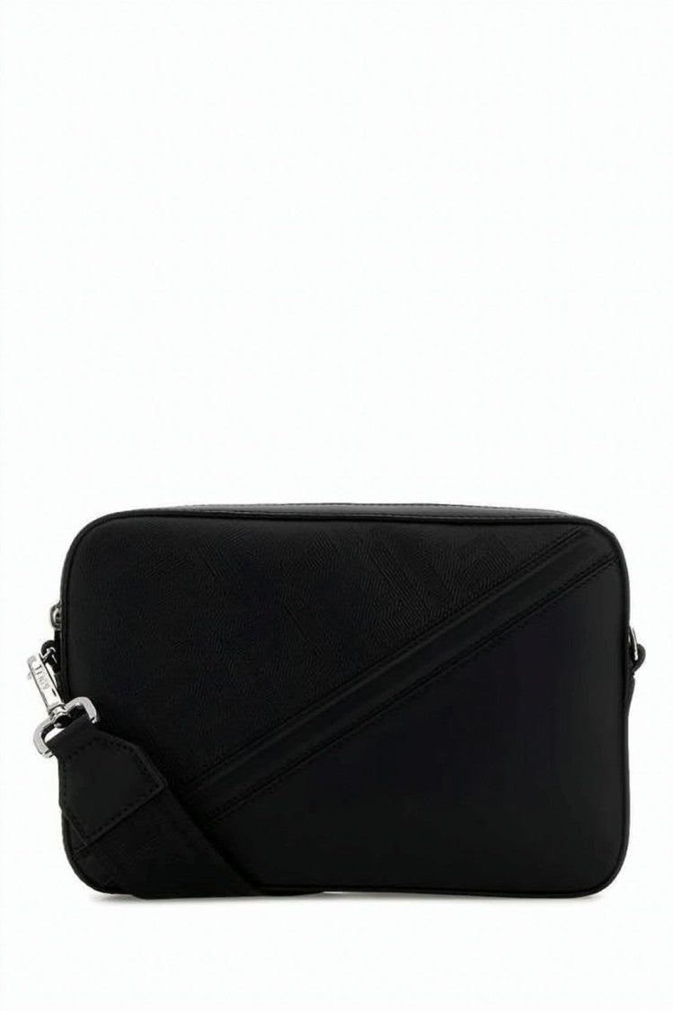 Fendi Diagonal-Embossed Calf Leather Camera Case