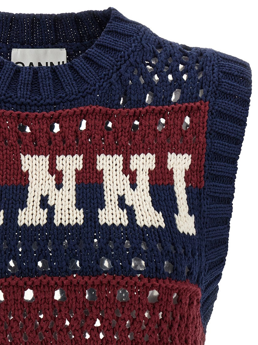 Ganni Blue Striped' Vest