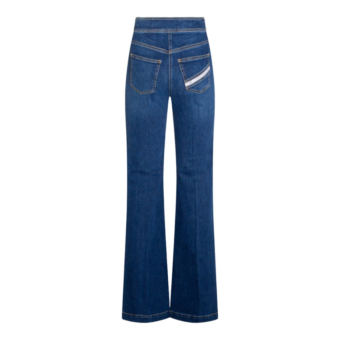 Elisabetta Franchi Tailored Fit Jeans With Mid-Rise Waist And Straight Leg Cut