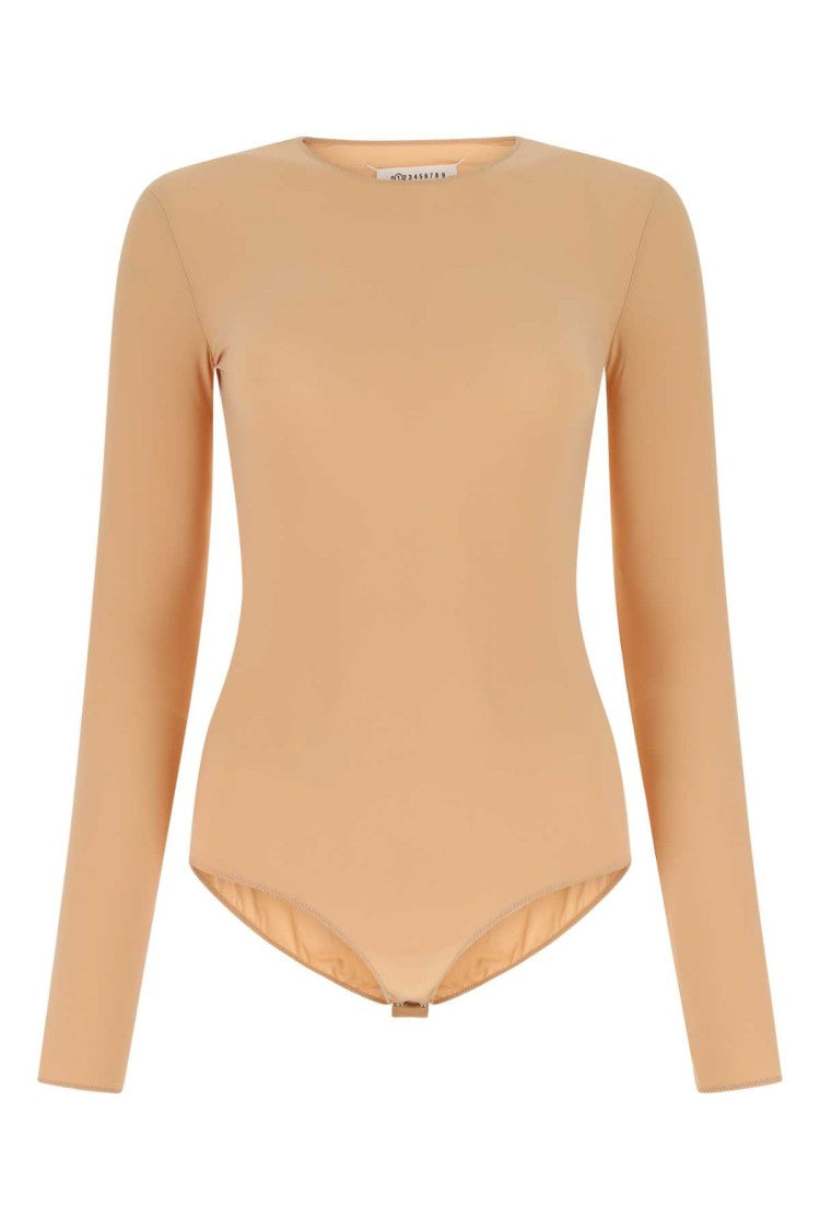 Maison Margiela Skin Pink Stretch Nylon Bodysuit