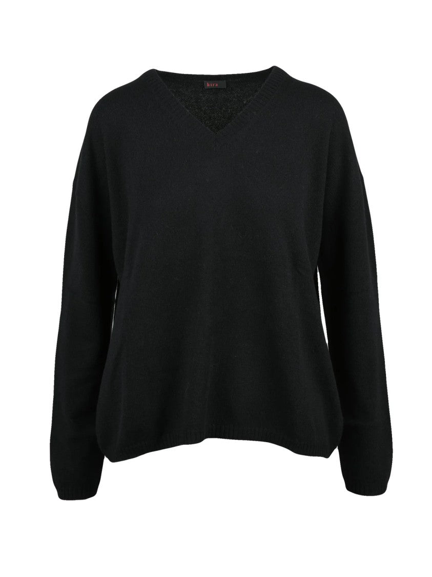 Hira V-Neck Cashmere Pullover With Relaxed Fit