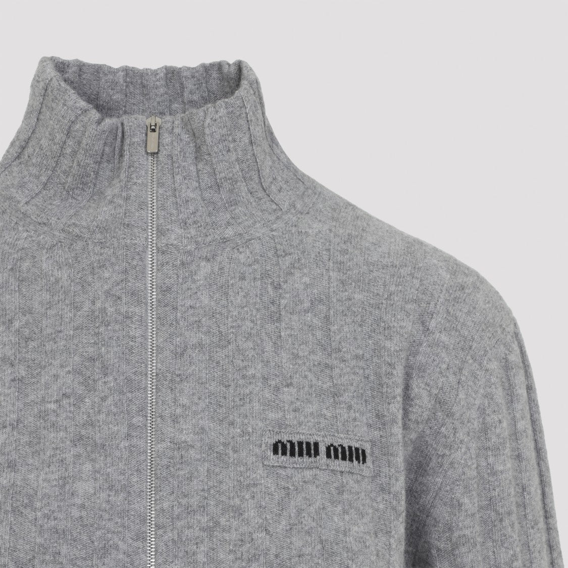 Miu Miu Cropped Cashmere And Wool Sweater