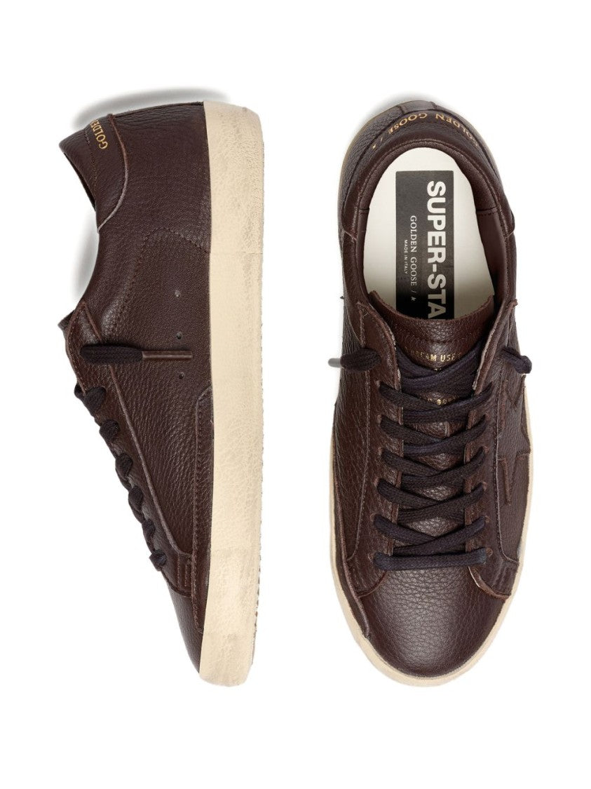 Golden Goose Textured Leather Silk-Nylon Low-Top Sneakers
