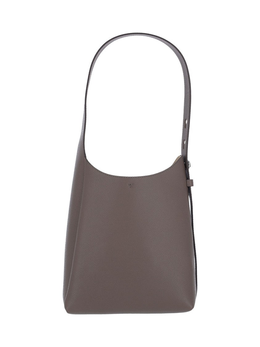 Tory Burch Small Structured Calf Leather Shoulder Bag