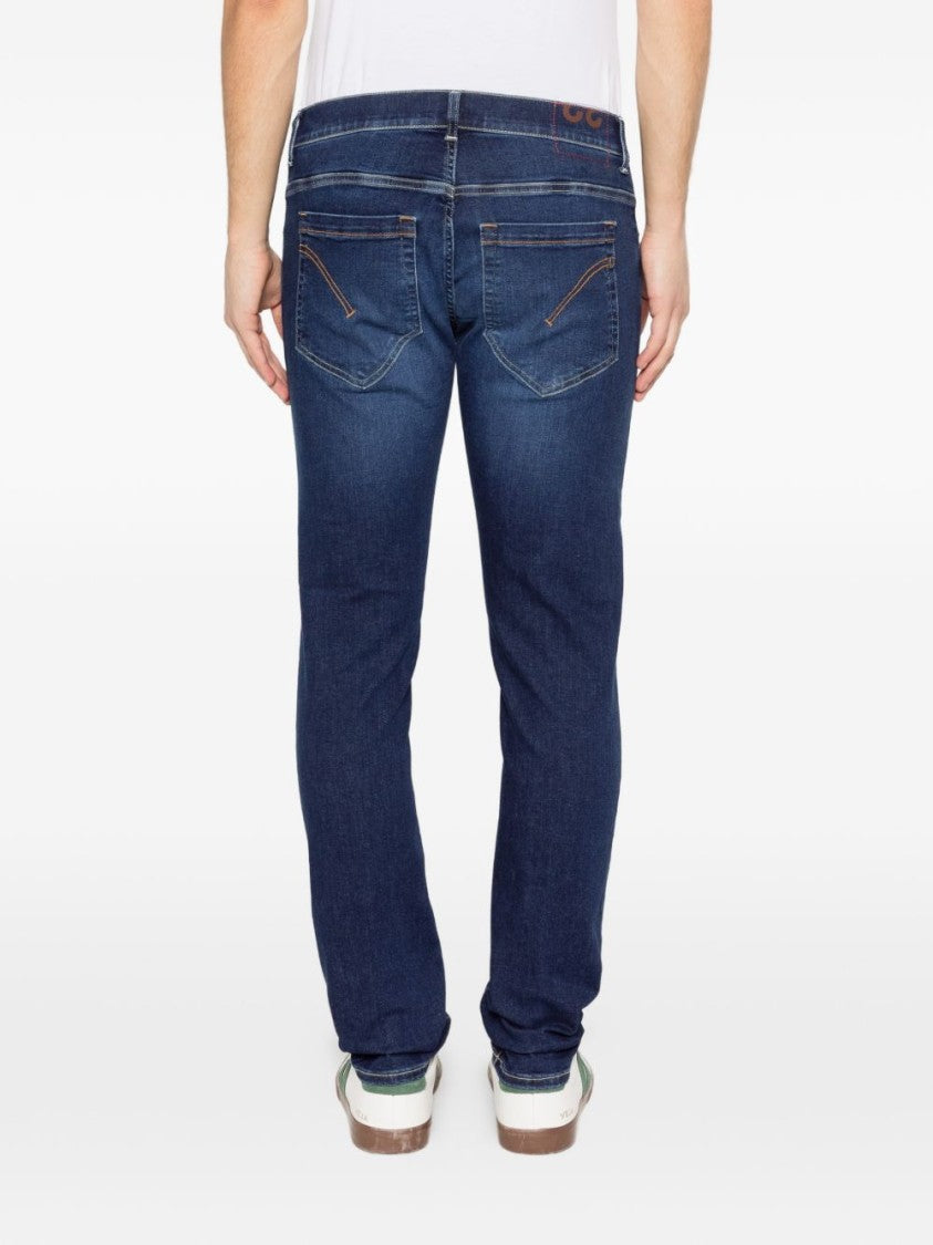 Dondup Blue Tonal Stitching Jeans