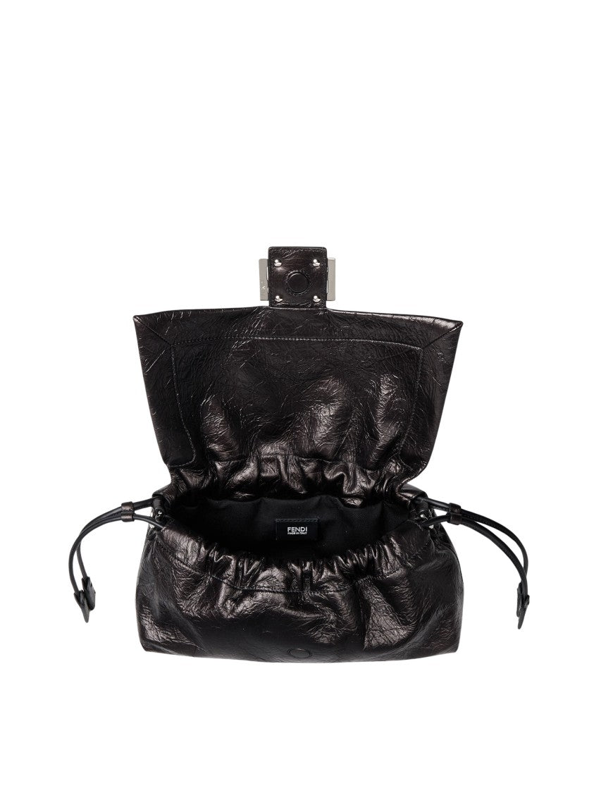 Fendi Baguette Soft Gathered Leather Handbag