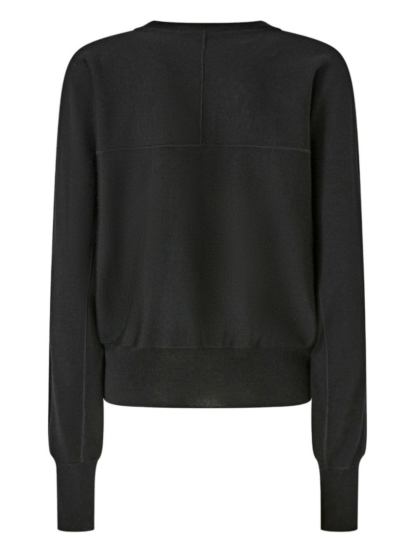 Pinko Relaxed Fit Black Wool Sweater
