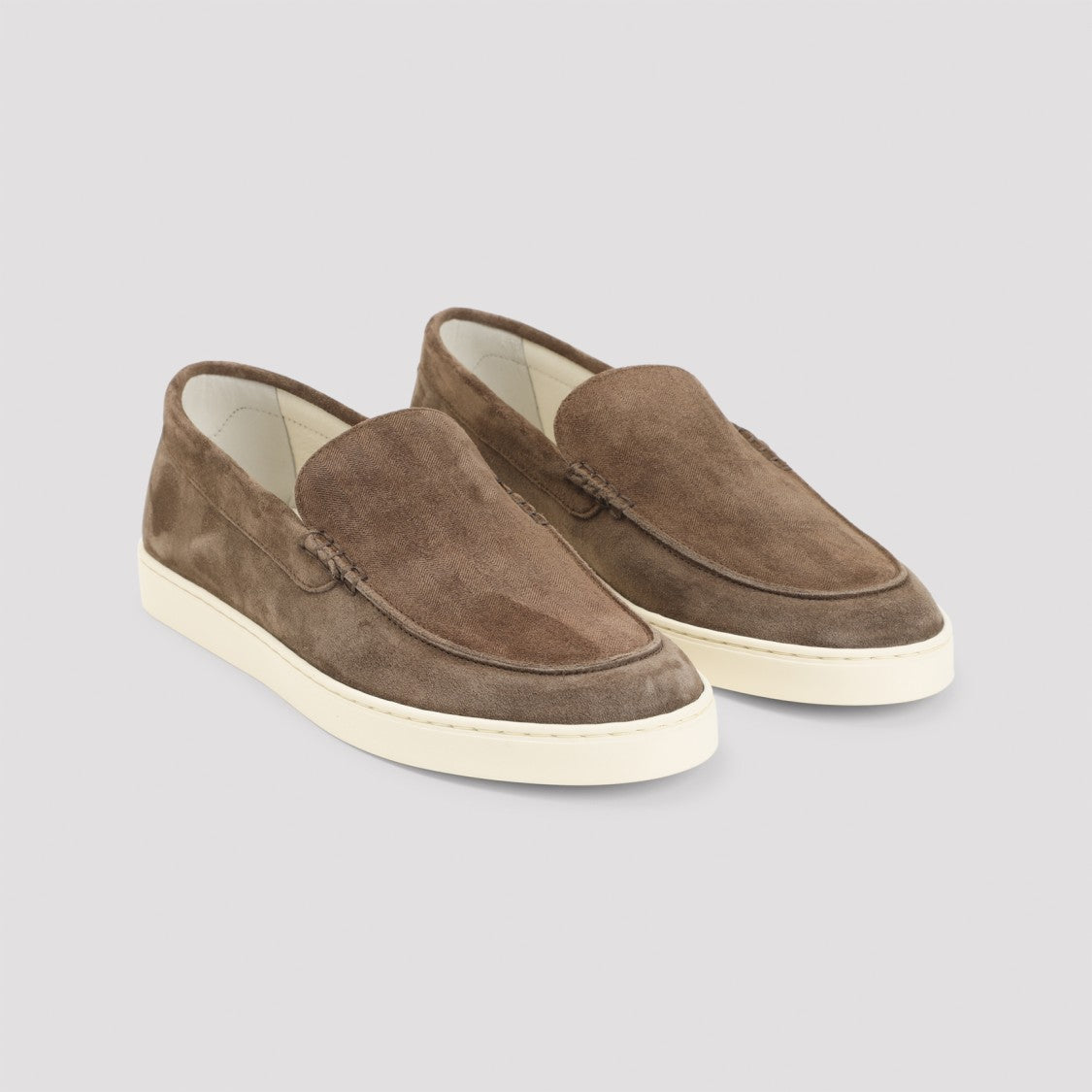 Brunello Cucinelli Rich Brown Suede Loafers