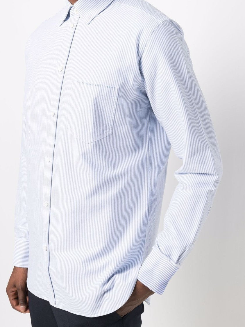 Golden Goose Classic White Cotton Shirt With Iconic Logo