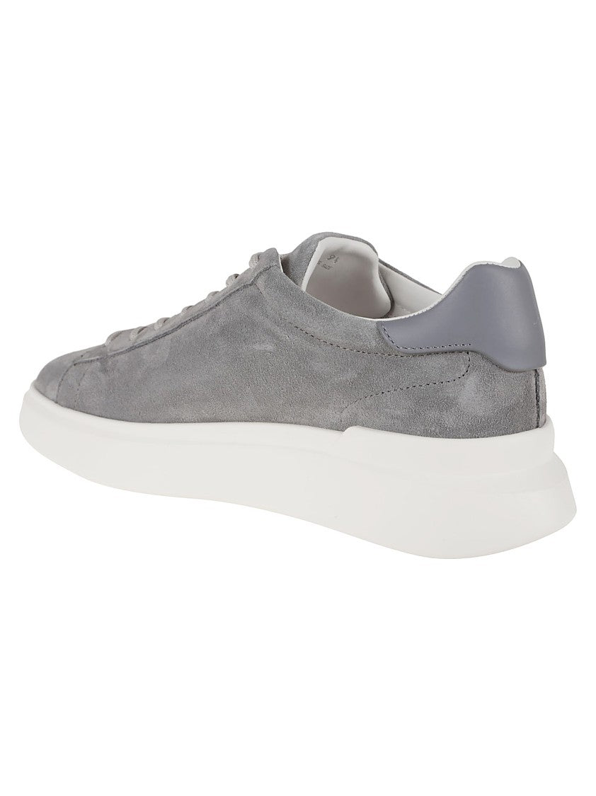 Hogan Aerodynamic Grey Leather Sneakers