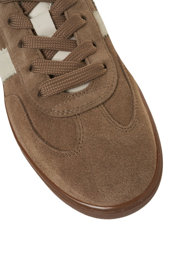 Hogan Suede Sneakers With Contrasting Logo Detail