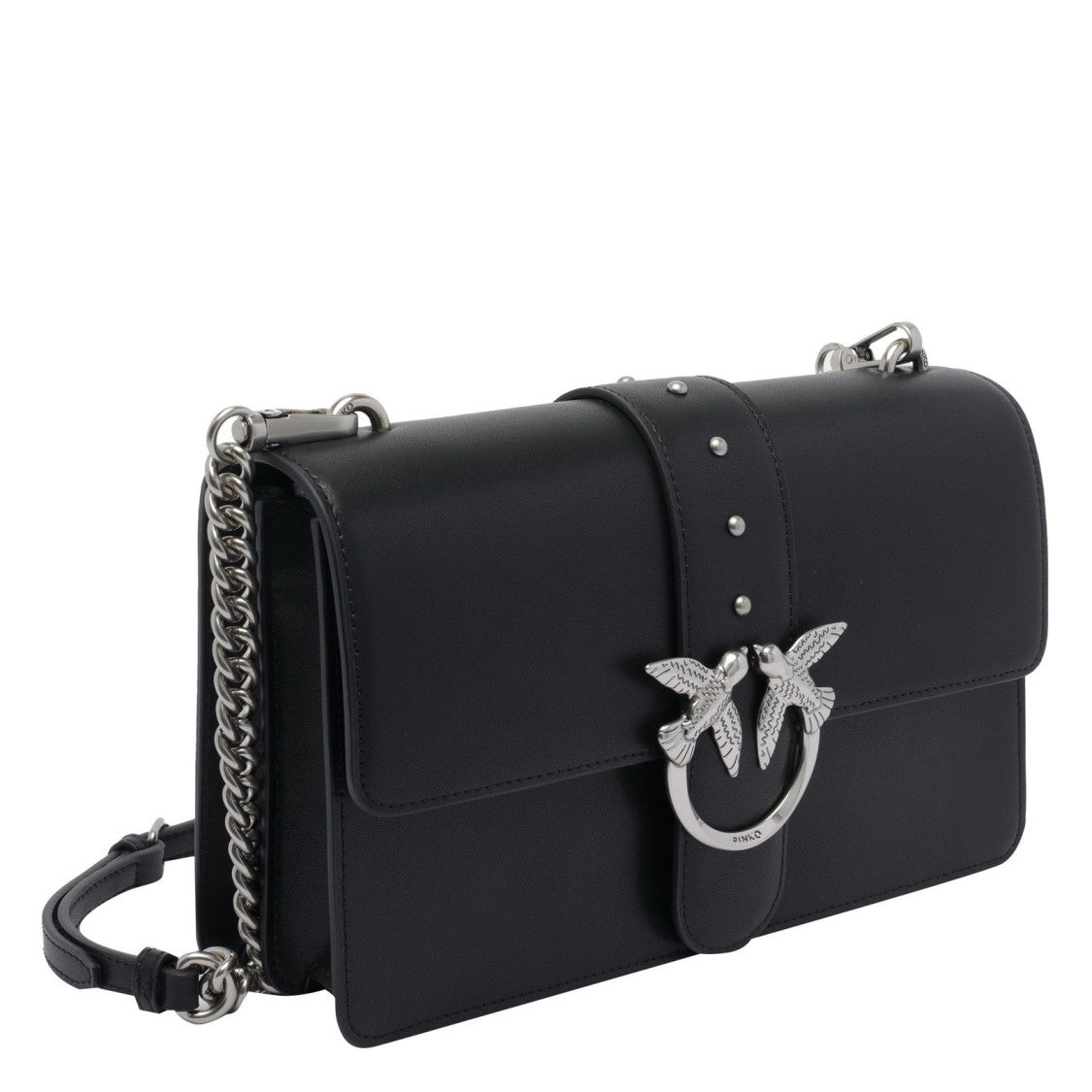 Pinko Shoulder Bag With Silver-Tone Bird Clasp