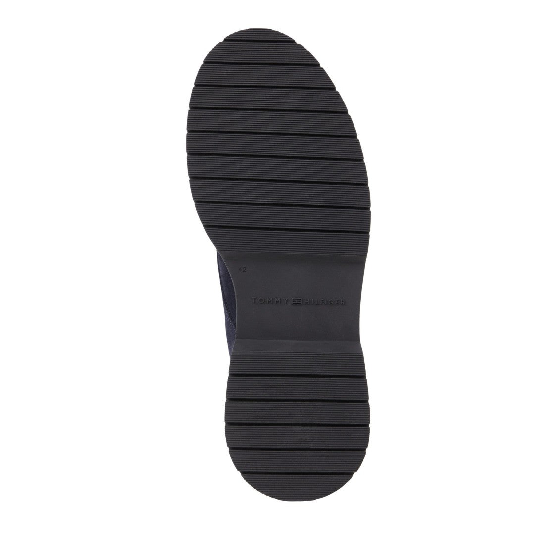 Tommy Hilfiger Blue Lace-Up Striped Pull Tab Suede Boots