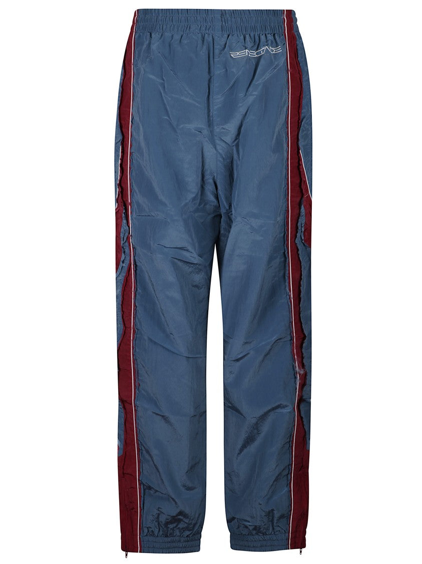 Martine Rose Layered Design Casual Pants With Bold Stripes