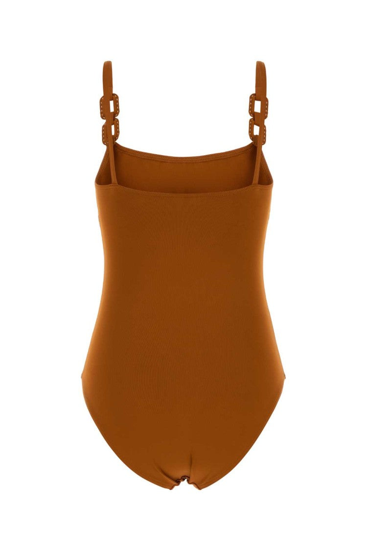 Eres Dark Blue Stretch Nylon Cotier Swimsuit