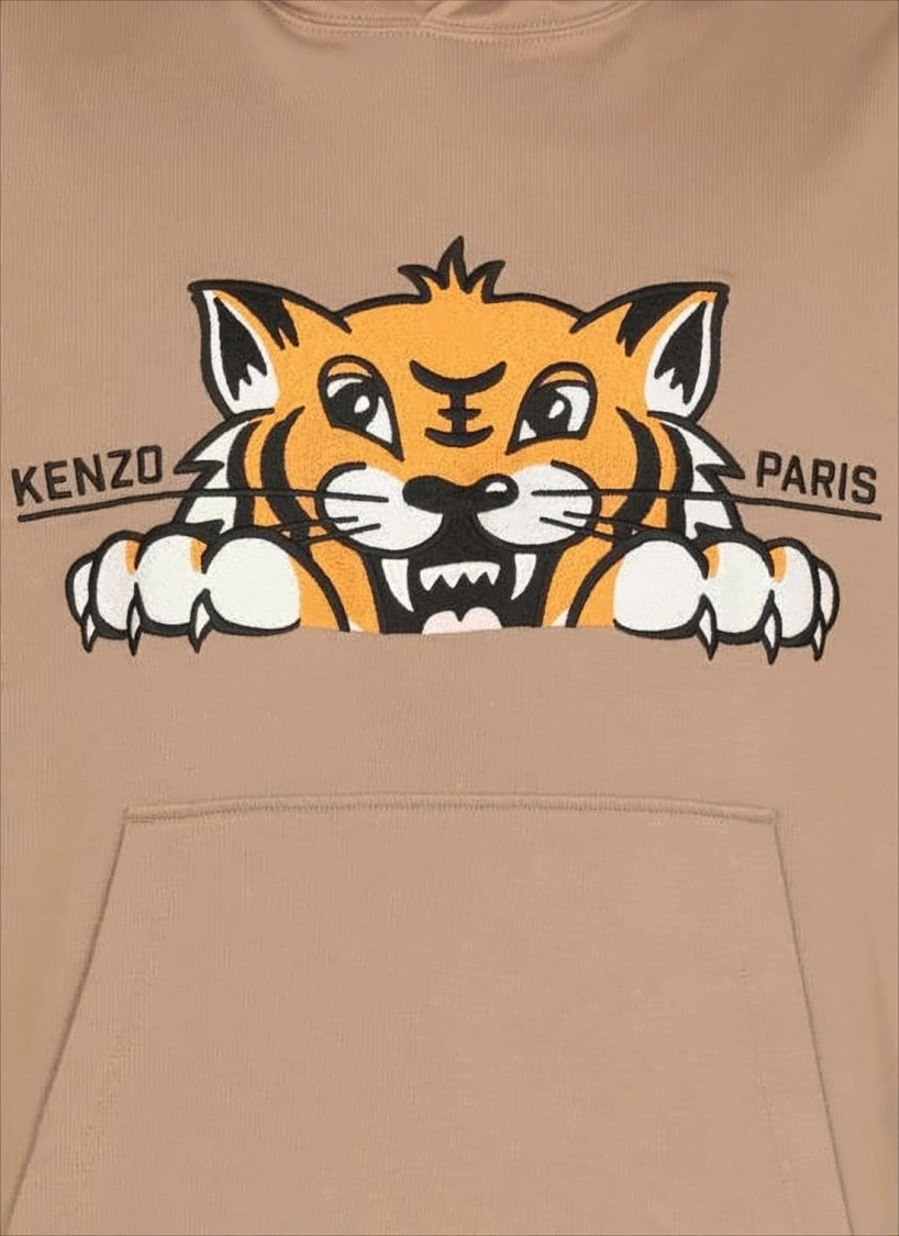 Kenzo Relaxed Fit Graphic Hoodie With Front Kangaroo Pocket