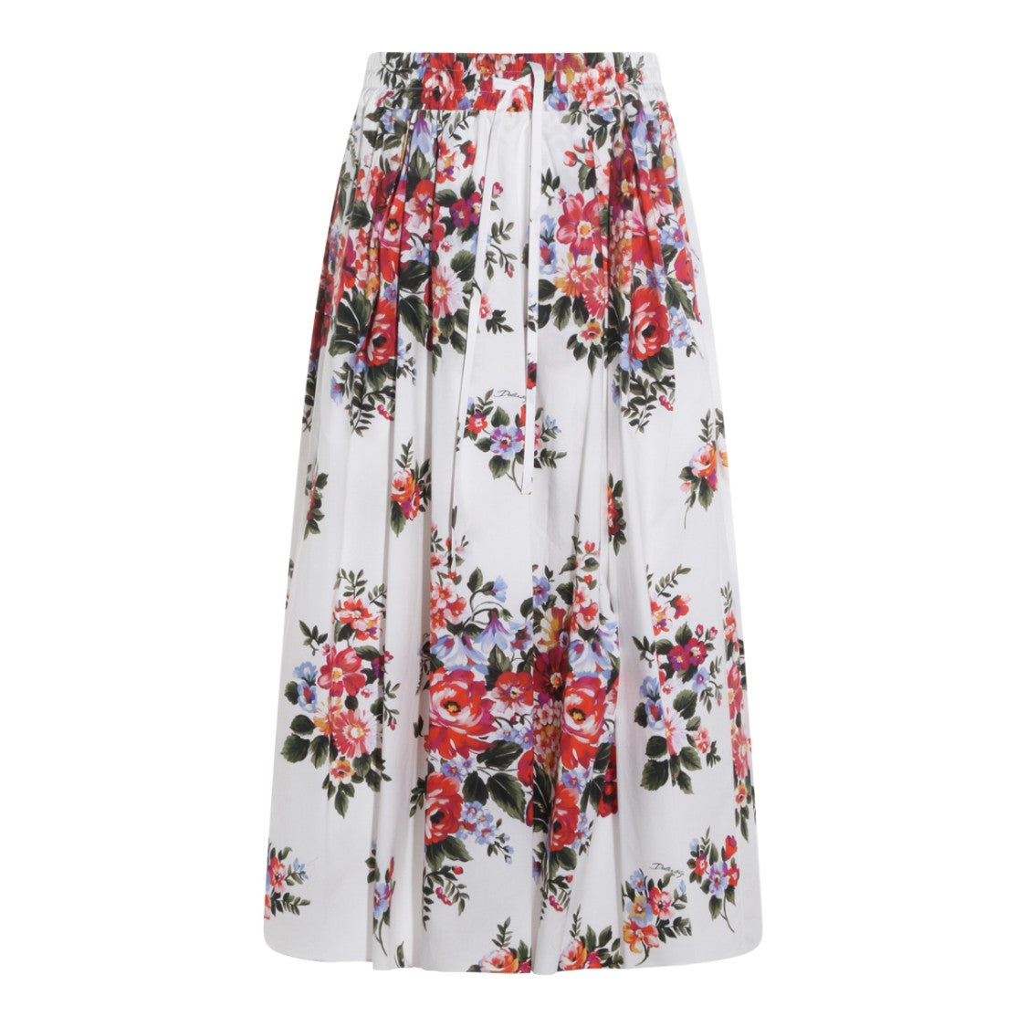 Dolce & Gabbana Floral-Print Midi Skirt
