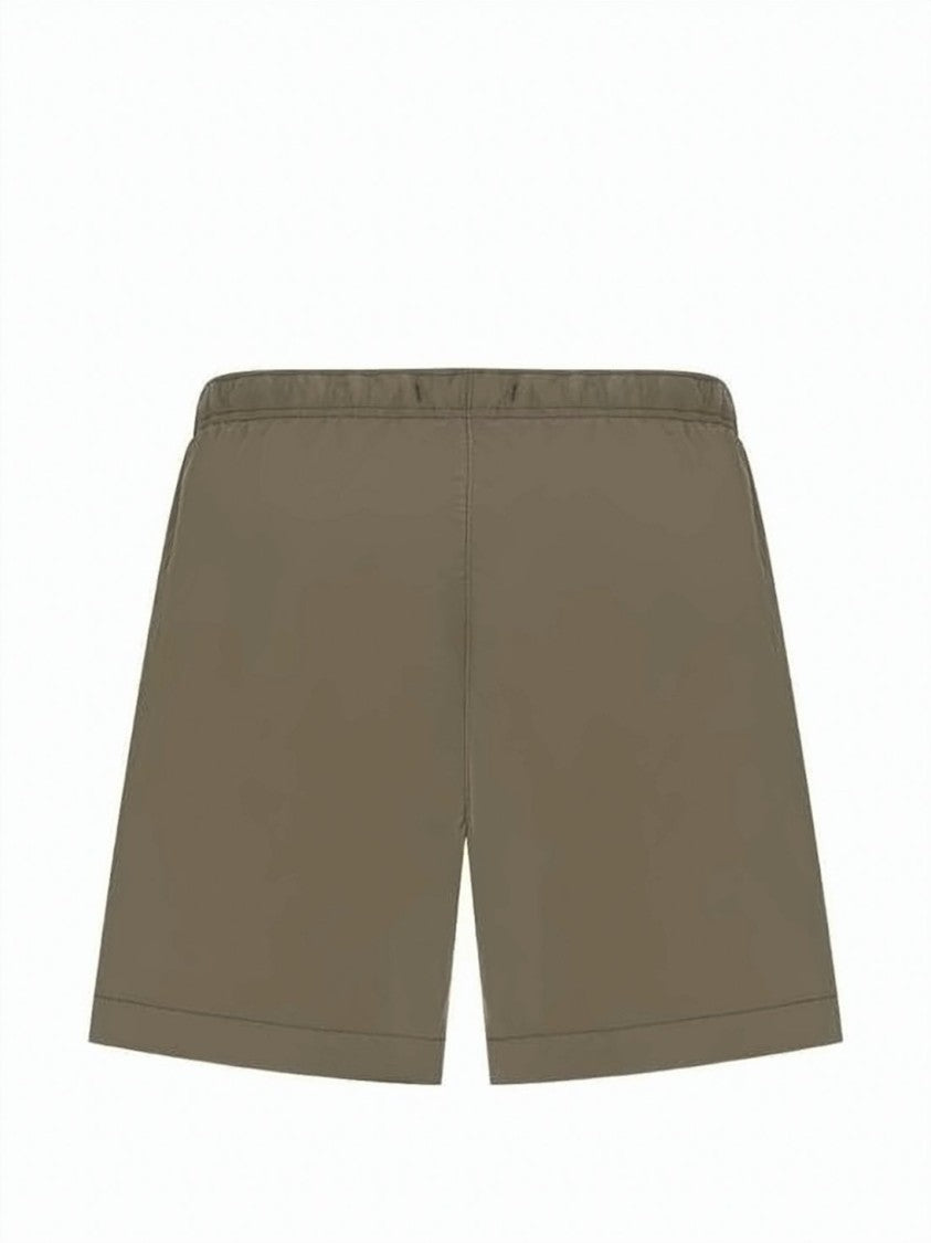 C.P. Company Ivy Green Beach Shorts Elastic Waist Polyamide